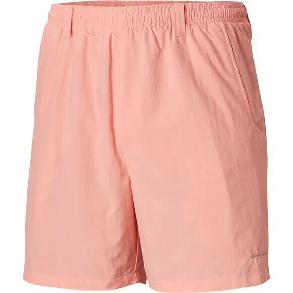 Columbia Men's 8" Back Cast III Gulf Stream Omni Shade Water shorts Peach M - Picture 1 of 7